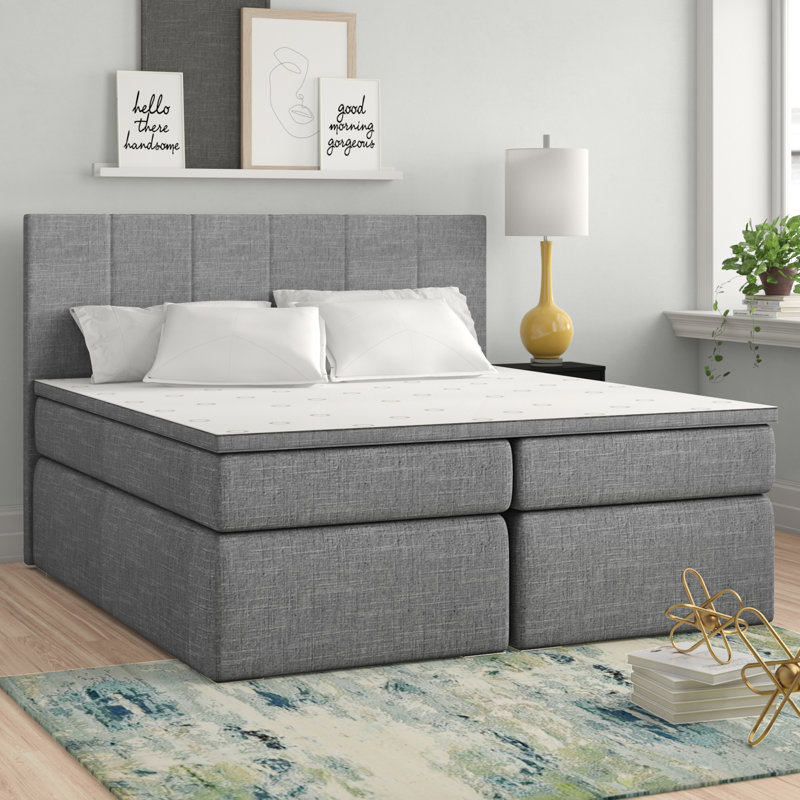 Zipcode Design Boxspringbett Zeil mit Topper und Bettkasten